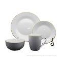 16PCS Ceramic Dinnerware Set With Color Line